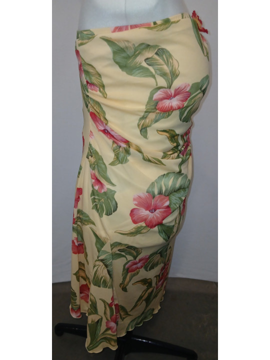 Torrid Yellow Hawaiian Tube Dress Size 2X