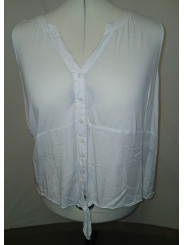 INC White Sleeveless Blouse w/Tie Size 3X