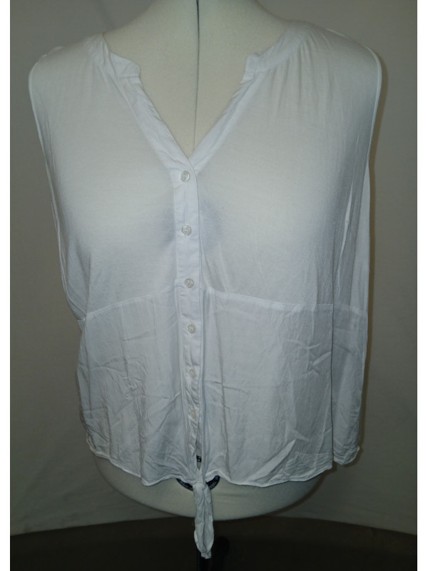 INC White Sleeveless Blouse w/Tie Size 3X