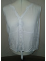INC White Sleeveless Blouse w/Tie Size 3X