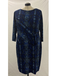 Calvin Klein Blue Print Dress Sizes 18