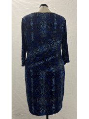 Calvin Klein Blue Print Dress Sizes 18