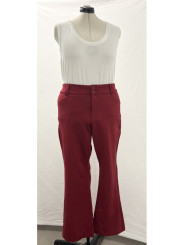 STUDIO By Torrid Red Trouser Boot-Cut Pants 24R