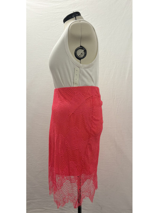 Torrid Bright Pink Lace Skirt 4X