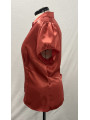 Lane Bryant Deep Coral Satin Blouse Size 22/24