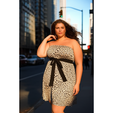 Lane Bryant Leopard Tube Top Dress Size 18/20