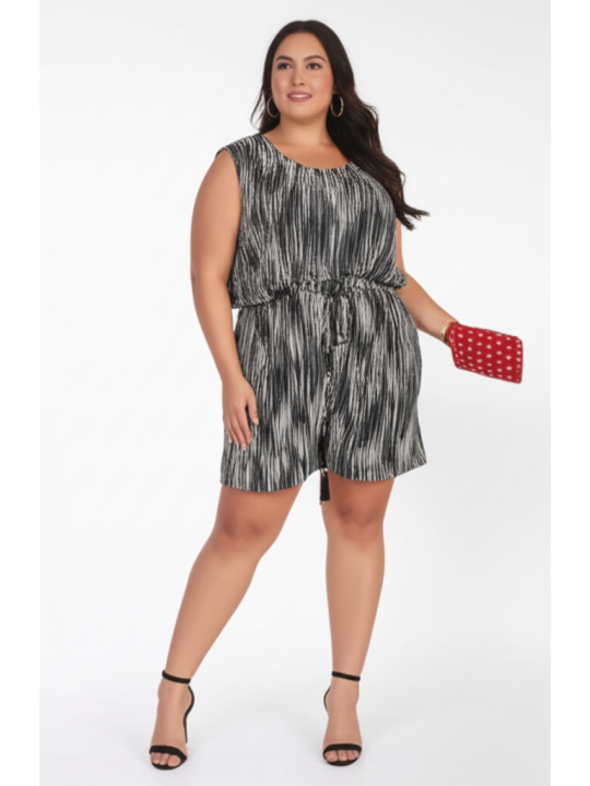 Lane Bryant Black & White Romper Size 22/24 Lane Bryant Black & White Romper Size 22/24