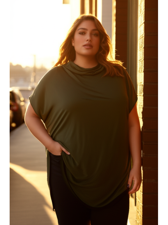 Lane Bryant Green Tunic Size 24