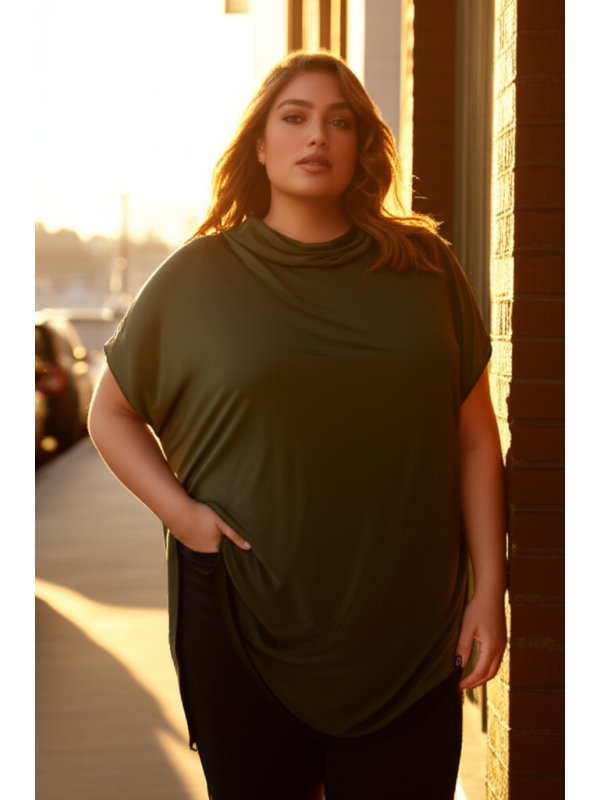 Lane Bryant Green Tunic Size 24