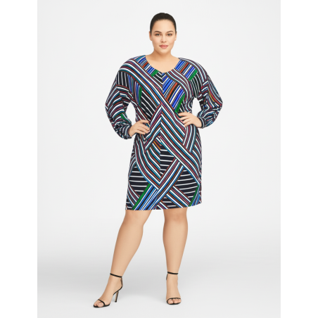 Calvin Klein Striped Dress Size 20