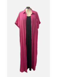 ELOQUII Pink Button Up Duster Size 26