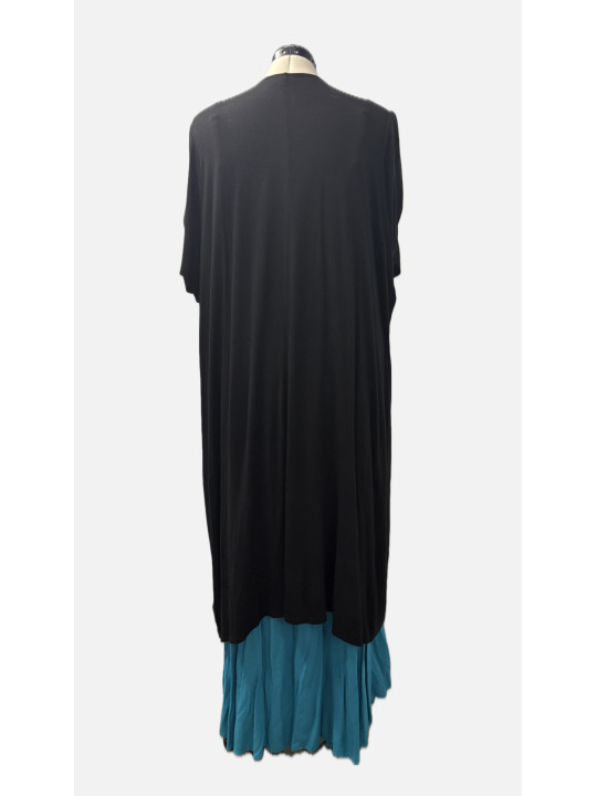 Torrid Black Short Sleeve Knit Duster Size 30