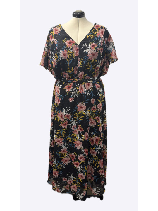 Lane Bryant Floral Midi Dress Size 28
