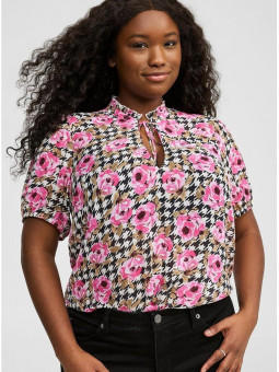 Torrid Chiffon Puff Short Sleeve Blouse Size 14/16