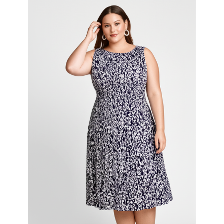 Jessica Howard Navy and Floral Dress Size 16