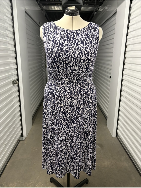 Jessica Howard Navy and Floral Dress Size 16