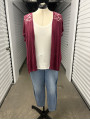 C Red Cardigan ONE SIZE
