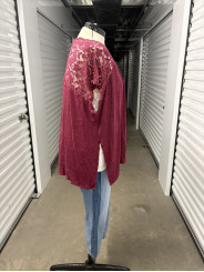 C Red Cardigan ONE SIZE