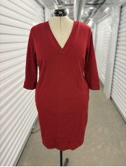 ELOQUII Red Sweater Dress Size 20