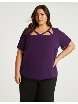 Torrid Purple Blouse Size 5