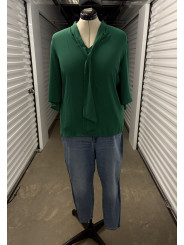 ELOQUII Emerald Green Blouse Size 28
