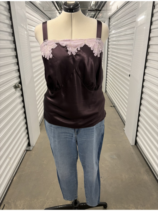 Lane Bryant Purple Tank Top Size 28