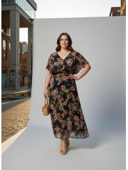 Lane Bryant Floral Midi Dress Size 28