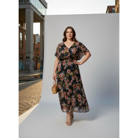 Lane Bryant Floral Midi Dress Size 28