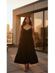 Torrid Black Midi Dress Size 30