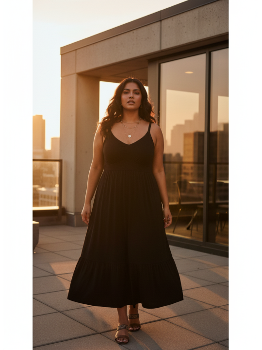 Torrid Black Midi Dress Size 30