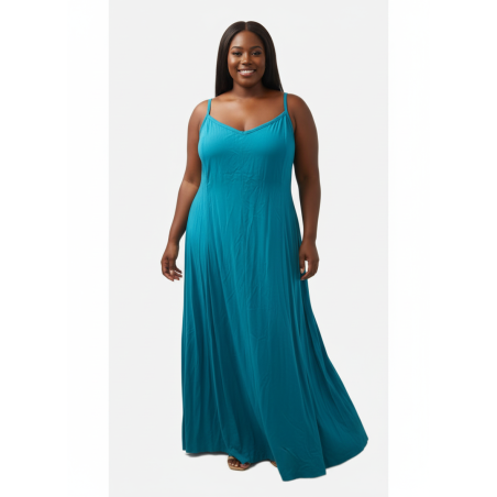 Torrid Teal Maxi Dress Size 28