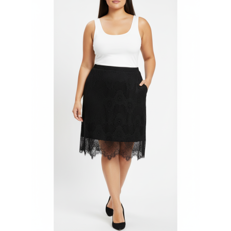 Torrid Black Lace Skirt 4X