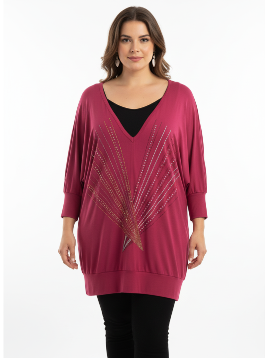 Baby Phat Hot Pink Tunic Size 3X Baby Phat Hot Pink Tunic Size 3X