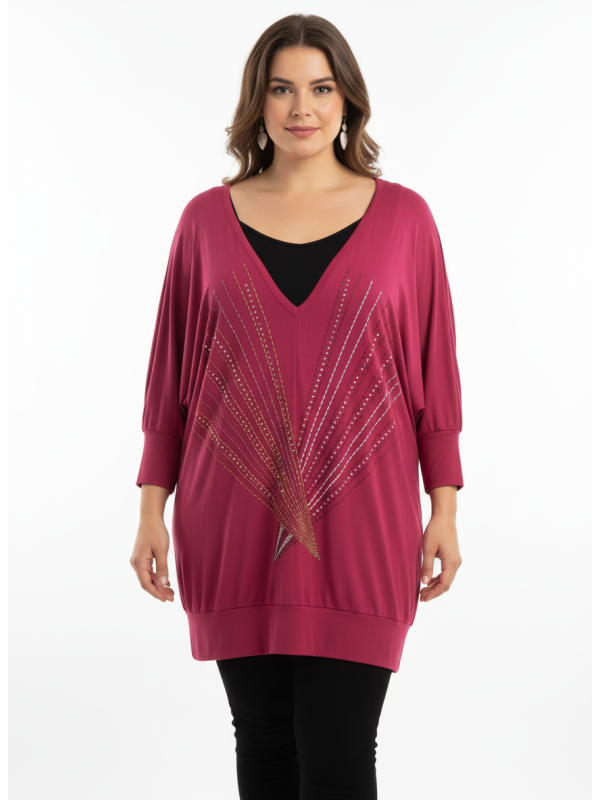 Baby Phat Hot Pink Tunic Size 3X Baby Phat Hot Pink Tunic Size 3X