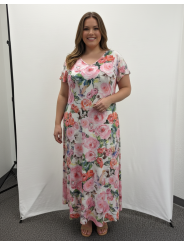 AVENUE Floral Short Sleeve Dress Size 22/24