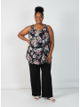 Torrid Black Floral Tank Size 28