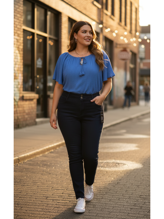 Chic Denim Dark Wash Jeans Size 24