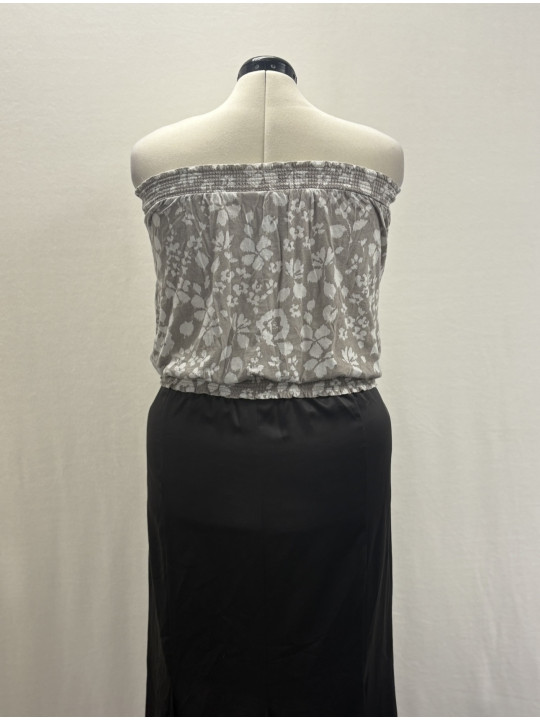 Old Navy Grey/Wht Floral Tube Top Size L