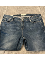 Torrid Blue Straight Leg Jeans with Authentic Fading