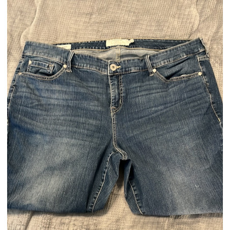 Torrid Blue Straight Leg Jeans with Authentic Fading