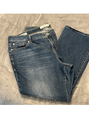 Torrid Blue Straight Leg Jeans with Authentic Fading