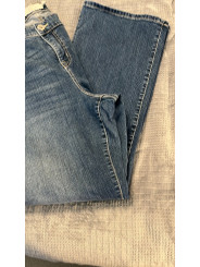 Torrid Blue Straight Leg Jeans with Authentic Fading