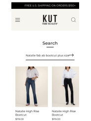 Kit from the Kloth  Natalie Bootcut Dark Wash Jeans