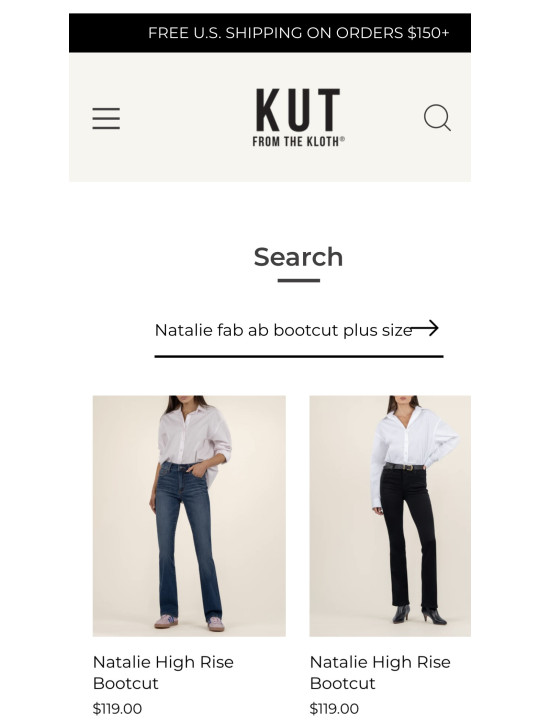 Kit from the Kloth  Natalie Bootcut Dark Wash Jeans