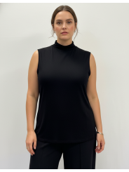 Nordstrom Rack Black Mock Neck Tank Size 2X