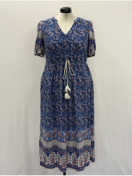 BLOOMCHIC Blue Floral Dress Size 14/16