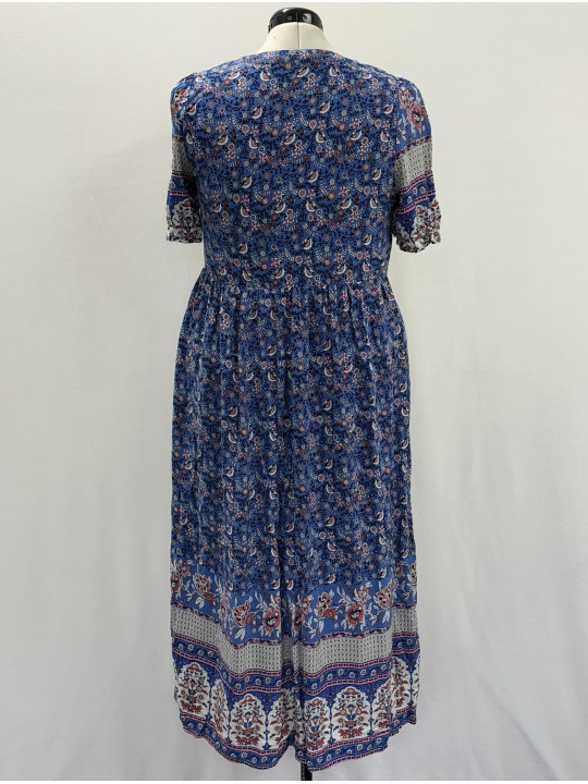 BLOOMCHIC Blue Floral Dress Size 14/16