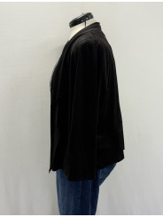 Max Studio Black Open Front Jacket Size 1X