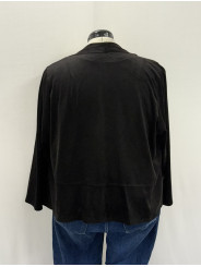 Max Studio Black Open Front Jacket Size 1X