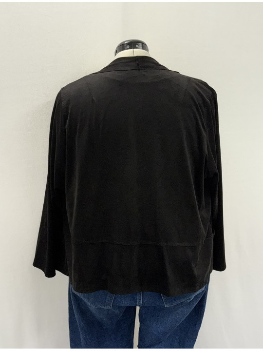 Max Studio Black Open Front Jacket Size 1X
